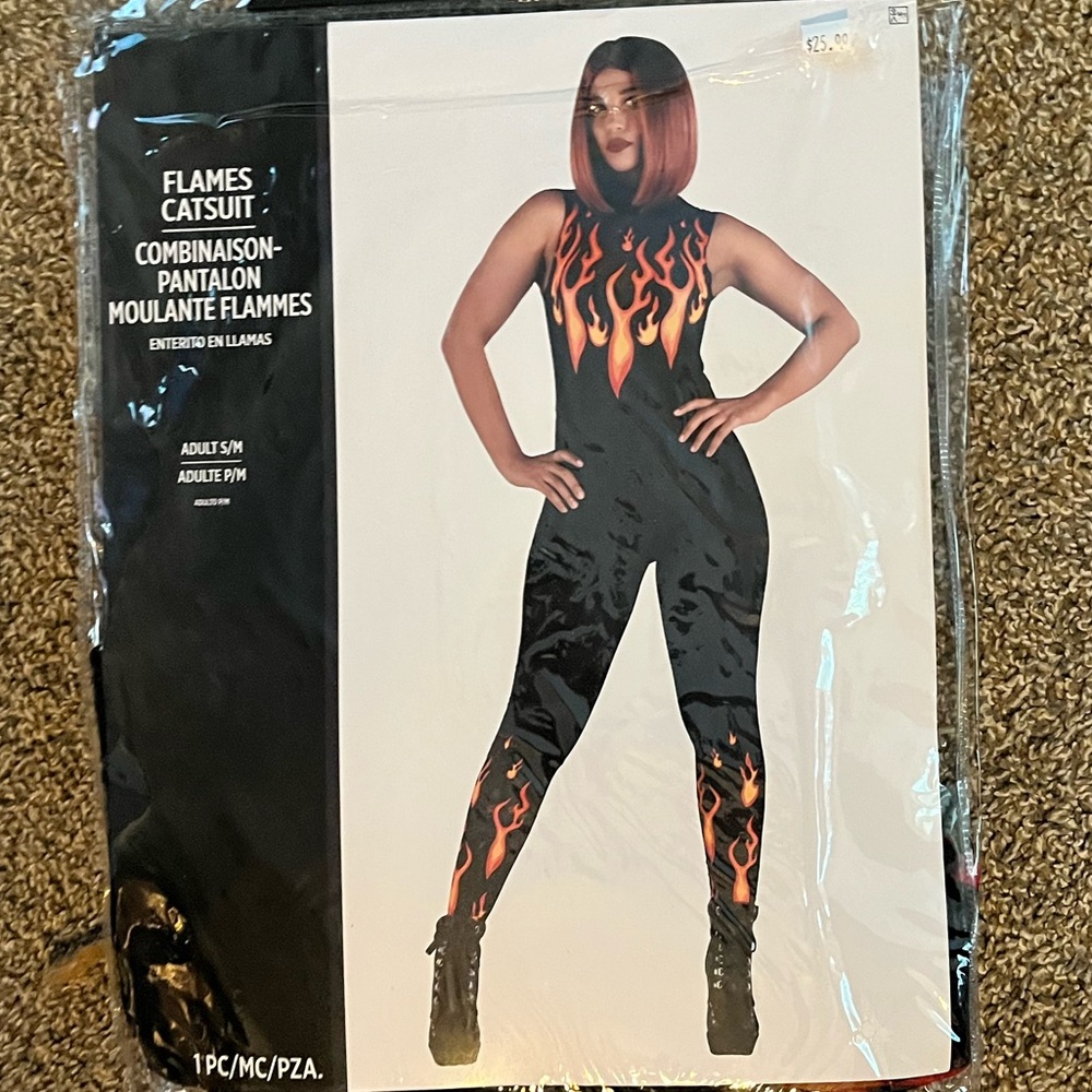 Flames Catsuit Costume